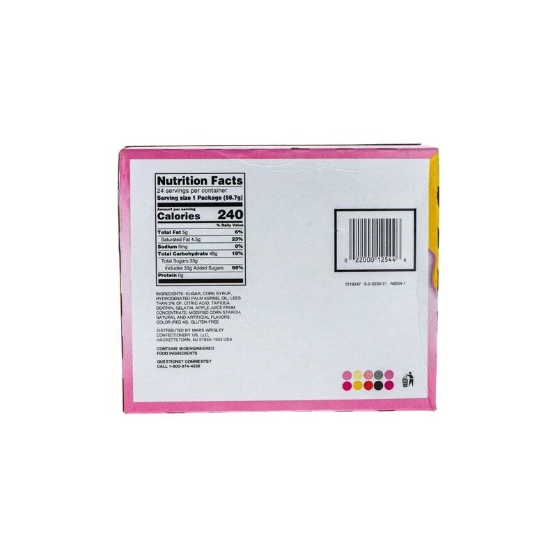 Starburst All Pink Chewy Candy 24 Count - 2.07 oz
