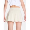 DEVOROPA Girls Tennis Skirts Stretch Adjustable Waist Youth Golf Athletic