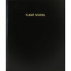BookFactory Flight School Log Book/Journal/Logbook - 120 Page, 8.5''x11'', Black