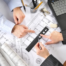 inodiref 4 Pieces Aluminium Alloy Ruler Set Maths Geometry Tool Ideal for Drawing and Measuring Students, Teachers, Architects, Engineers (Black)