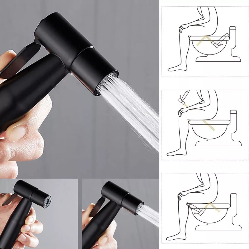 Grifo Para Inodoro Con Válvula Angular De Doble Salida