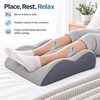Contoured Memory Foam Leg Pillow – Dual Leg Support for