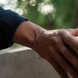 Made by Nami Men's Bracelet Made of Stainless Steel • Silver/Gold • Minimalist Bracelet Men • Bracelets for Men • Silver Bracelet Men • Filigree Cuban Link Chain Bracelet, Stainless Steel