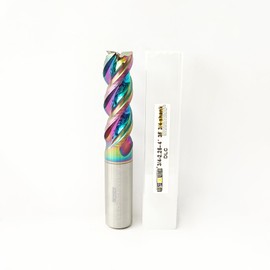 WEXWE Tools DLC Series Carbide Square End Mill, Diamond-Like Coating, End Mill for Aluminum, Copper, Magnesium Alloys, High Silicon Aluminum, Composite Materials,3 Flute,3/4 Shank (0.75(3/4)", 1pcs)