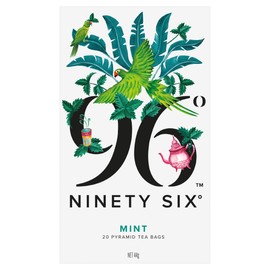 96° Mint Tea - 20 Pyramid Tea Bags, Individually Wrapped, Refreshing, Sweet and Cooling, Biodegradable Plant-Based Bags