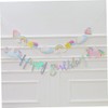2 Sets Pulling Banner Birthday Letter Banner Children Birthday Party