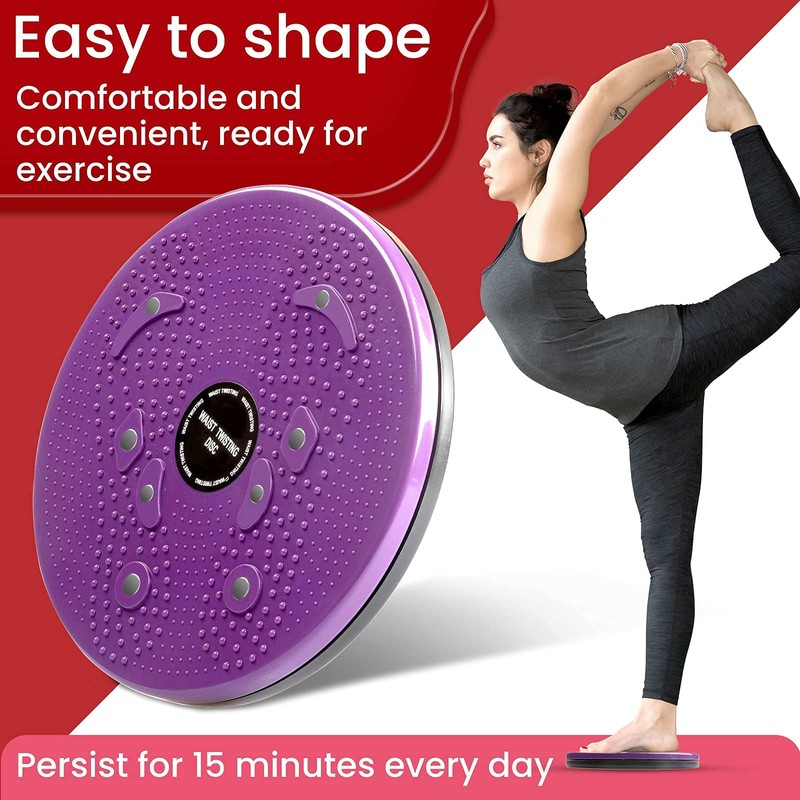 Twisting Waist Disc,Balance Board with Non-Slip Self Fitness Trainer, Aerobic
