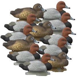 Higdon Outdoors Standard Redhead Duck Decoys, Foam-Filled, 12-Pack