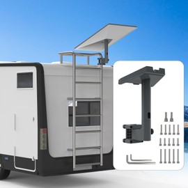 OkeMeeo Starlink RV Mount, Starlink Gen 3 & Starlink Mini Clamp Mount for Pole, RV Ladder, Roof, Pipe, Heavy Duty Easy Installation No Drilling Required