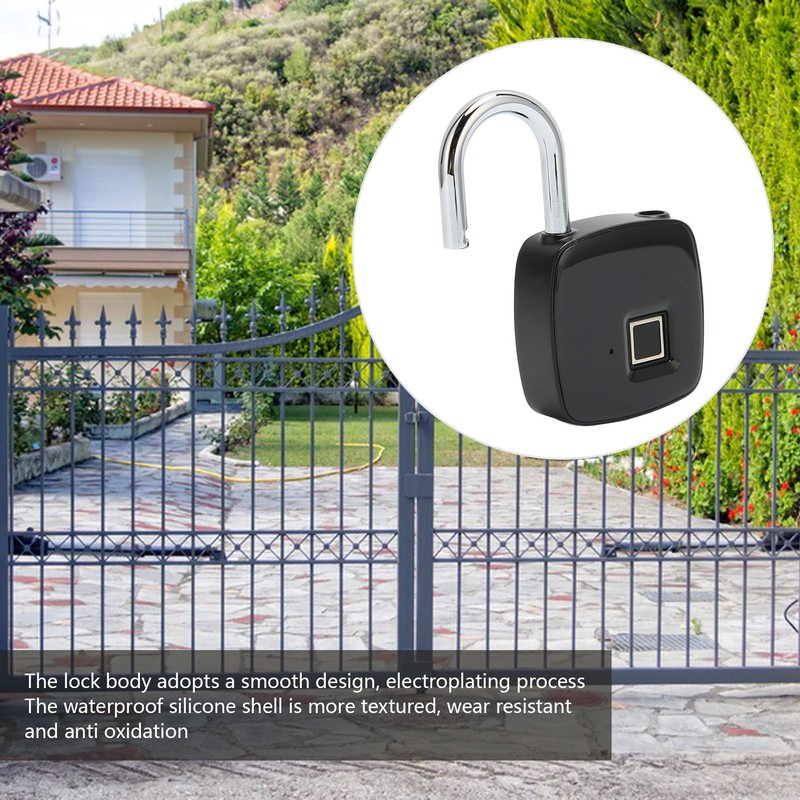 P30+ Fingerprint Padlock Life Waterproof Finger Print Recognition Smart Keyless