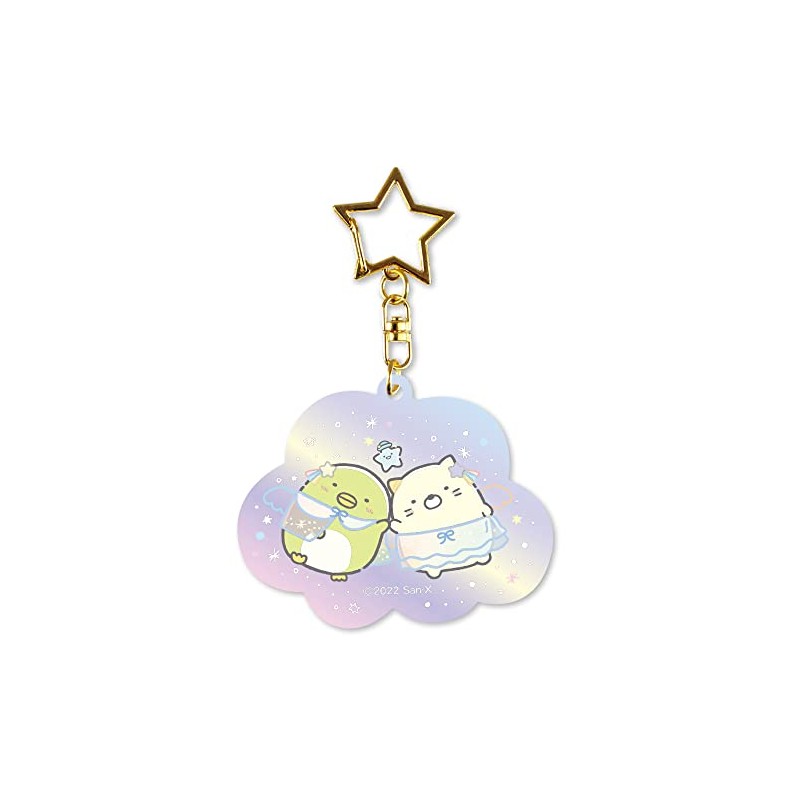 Tees Factory SG-5541472PN Aurora Acrylic Key Chain Penguin Cat H6.1