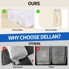 DELLAN Bed Sheet Organizer, Linen Closet Organizers and Storage, Foldable