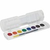 Prang® Washable Watercolors 8-Color Set With Brush, Assorted Colors