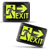 SkinoEu 2 x 3D Gel Emergency Exit Sign Green Route