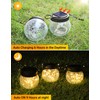 PARTPHONER Solar Lanterns Solar Lights Outdoor Waterproof 18-Pack, Solar Powered