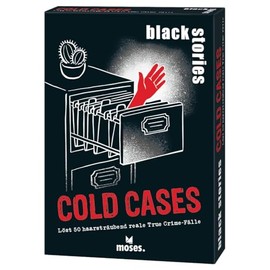 moses. Black Stories Cold Cases - 50 Real, Unsolved True Crime Cases, Puzzle Game with True Crime Cases and Crime, Crime Card Game for Teenagers and Adults from 12 Years