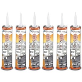 Dicor 501LSW-1, Lap Sealant Self-Leveling, White, 10.3 Ounce Tube (6)