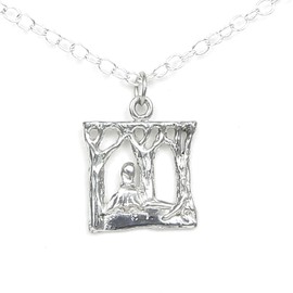 Into The Woods Musical Theater inspired Necklace - Gift Packaged - Handcrafted Pewter Made in USA (24 Inch Length)