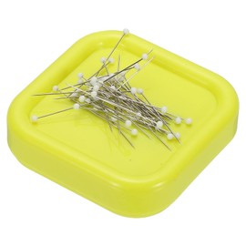 PATIKIL Magnetic Pin Holder for Sewing Quilt Hair Clip Magnet Pin Cushion Paper Clip Holder Yellow