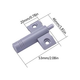 Damper Buffers,Jicyor 30Pcs Quiet Closer Damper Buffers Gray Cupboard Door Stop Anti Collision Set +60Pcs 14 * 4mm Screw for Cabinet Closet Dresser Wardrobe