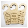 Please Do Not Disturb Hanging Door Knob Sign 3MM Plywood