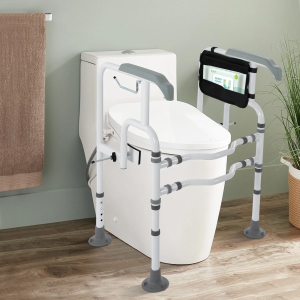 Unbranded Foldable Toilet Frame Support Standing Aid Safety Grab Handle
