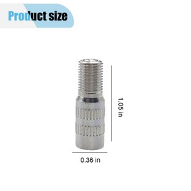 4 PCS Car Valve Caps Stem Extension, Nickle Plated Brass Car Tire Valve Extenders Adapter, 25mm Wheel Valve Stem Extension for Car, Motorcycle, Truck (25mm)