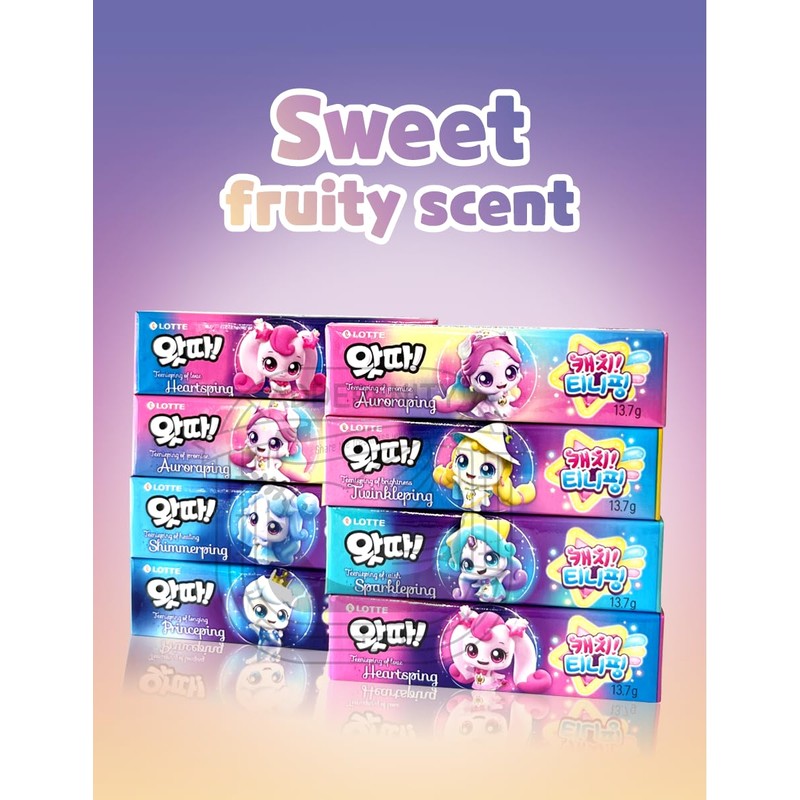 Lotte Watta Catch Teenieping Character Chewing & Bubble Gum 13.7g