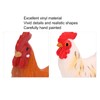 Dilwe Farm Chicken Animal Toy, 4 Portable Realistic Chicken Figures,