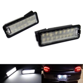 RZG 2x LED Rear Licence Number Plate Light White For 718 Boxster Cayman 987 981 Carrera 911 997 991 992 Cayenne Macan Taycan Q8 R8
