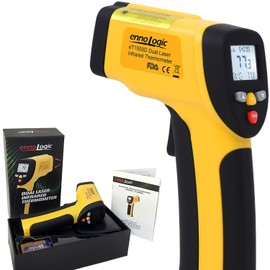 ennoLogic Temperature Gun (NOT for Body Temp) - Accurate High Temperature Dual Laser Infrared Thermometer -58°F to 1922°F - Digital Surface IR Thermometer eT1050D