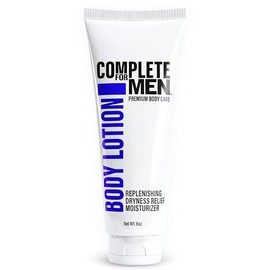 Loción corporal para hombres, para piel seca: humectante no graso para manos y cuerpo con manteca de karité, aloe vera,