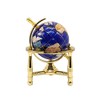 Unique Art 6-Inch Tall Bahama Blue Swirl Pearl Ocean Mini