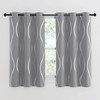 NICETOWN Kitchen Blackout Curtain Panels, Silver Grey, Set of 2,