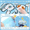 Oudain 3 Pack Blue Dog Party Tablecloth Dog Them Birthday