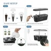 TRECAAN 7 Pods Hydroponics Grow System w/ LED Grow Light,