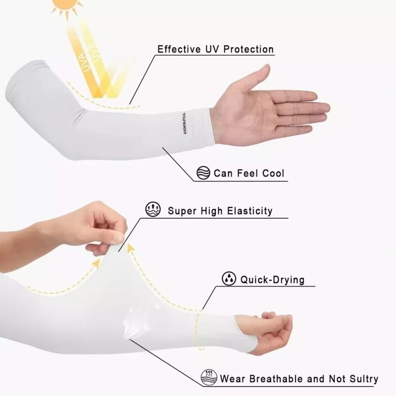 Veraly Mangas Protectoras Uv Licra Protector Sol Deportes 6 Pz