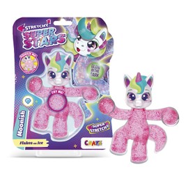 CRAZE Superstars Stretchy Moonish Slime & Stretchy Collectable Figures with Slime Filling, 6 Different Characters to Collect