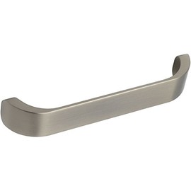 Furnipart Handle Radius LA 160 mm - Handle for Kitchen Cabinets - Modern Designer Furniture Handle Width 170 mm Die-Cast Zinc Stainless Steel Effect