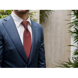 [S&W SHLAX&WING] Men's Necktie 160cm Extra Long Blue Red Orange Tie Suit Jacket, B64-XL