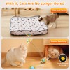 EcoPinnacle Interactive Cat Toy Ball, Automatic Moving Cat Ball in