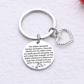ZQEOU Dolphin Whisperer Jewelry BFF Gift Dolphin Lover Gift Christmas Jewelry For Inspiration Keychain Dolphin Jewelry Coworker Keychain Dolphin Whisperer Keychain