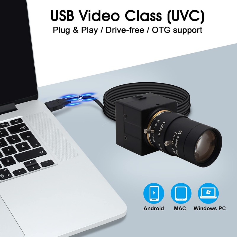 Svpro USB Camera 5-50mm varifocal Zoom Lens 1280 X 720