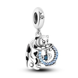 MULA Charms Pendant 925 Silver for Bracelets, Compatible with European Bracelets and Necklaces for Women, Sterling Silver