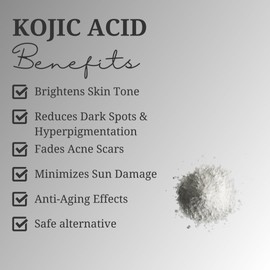 Turmeric & Kojic Acid Brightening Body Wash For Hyperpigmentation - 8 oz., Unscented, Even Complexion, Turmeric Soap, Fade Scars, Turmeric Soap For Acne and Dark Spots, Handcrafted, Kojic Acid Soap