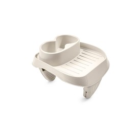 Intex Intex PureSpa Attachable Cup Holder for Spa Wall, Pool and Hot Tub Accessory for Drinks that Holds 2 Standard Sized Beverages, Tan