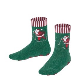 FALKE Unisex Kids Slipper Socks, Green Light Pine 7421