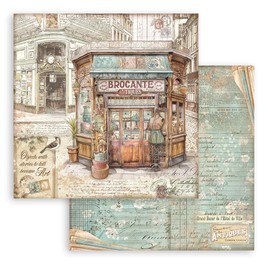 Stamperia Scrapbooking Small Pad 10 Fogli cm 20,3 X 20,3 (8" X8") – Brocante Antiques, 0, 20.3x20.3cm