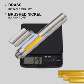 Homipro Brushed Nickel Brass 2 In 1 Function High Flow Handheld Shower Head Set High Pressure 7 Inch Brushed Finish Shower Head Sprayer Hand Shower Wand with 59 Inch Hose, Bracket
