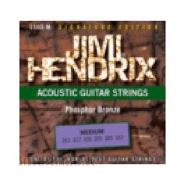 Saiten Satz Westerngitarre - Premium Qualität - Signature Edition Jimi Hendrix 1103 für Akustikgitarre Phosphor Bronze M (Medium)